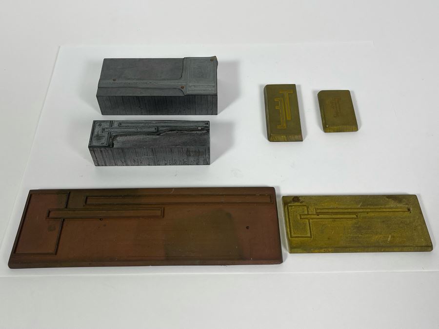 JUST ADDED - Collection Of Six Metal Bar Stock Stamps Punches [Photo 3]