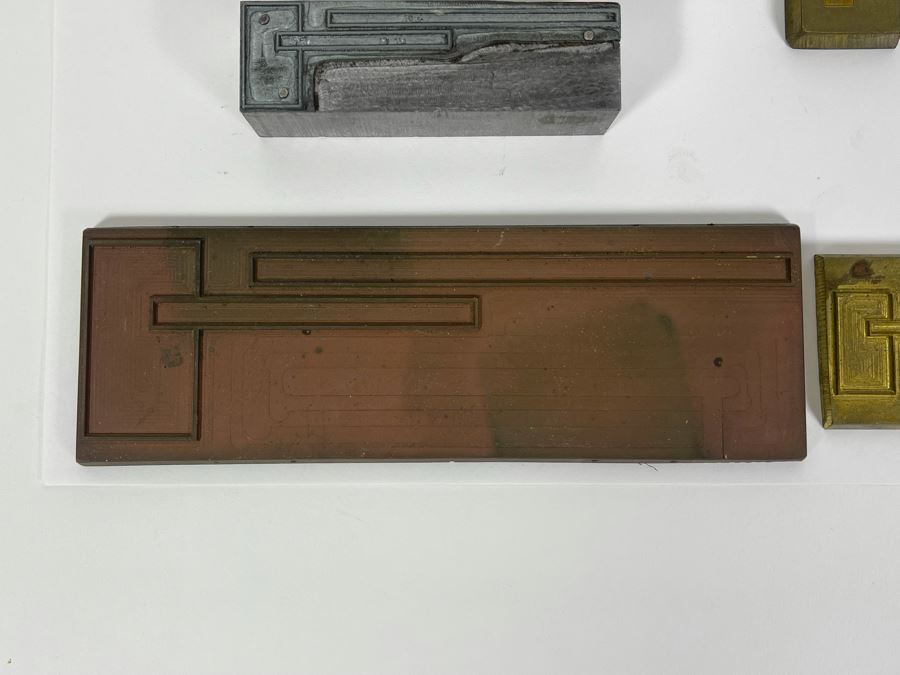 JUST ADDED - Collection Of Six Metal Bar Stock Stamps Punches [Photo 5]