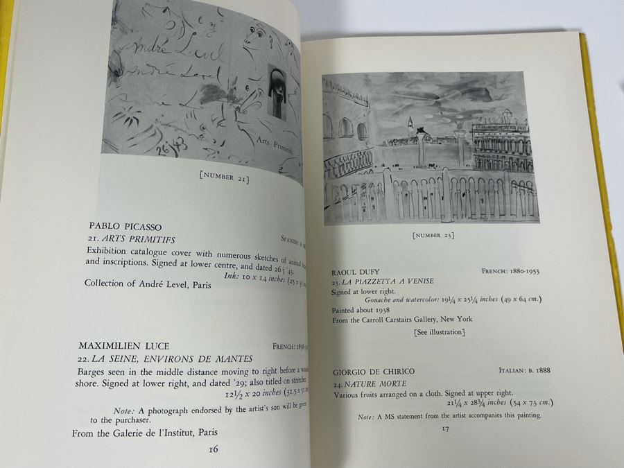 JUST ADDED - Vintage 1965 Parke-Bernet Galleries Auction Catalog Featuring Client's Consignment Paperwork Contract Of An Alexander Calder Black, Red And White Kinetic Mobile That She Sold In Auction [Photo 10]