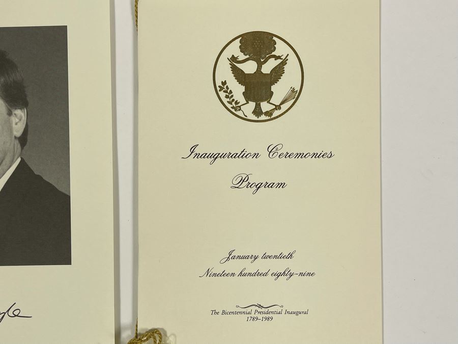 JUST ADDED - Personal Invitation For Attending The Inauguration Of The President Of The United States Jan 12, 1989 George Bush And Dan Quayle [Photo 5]