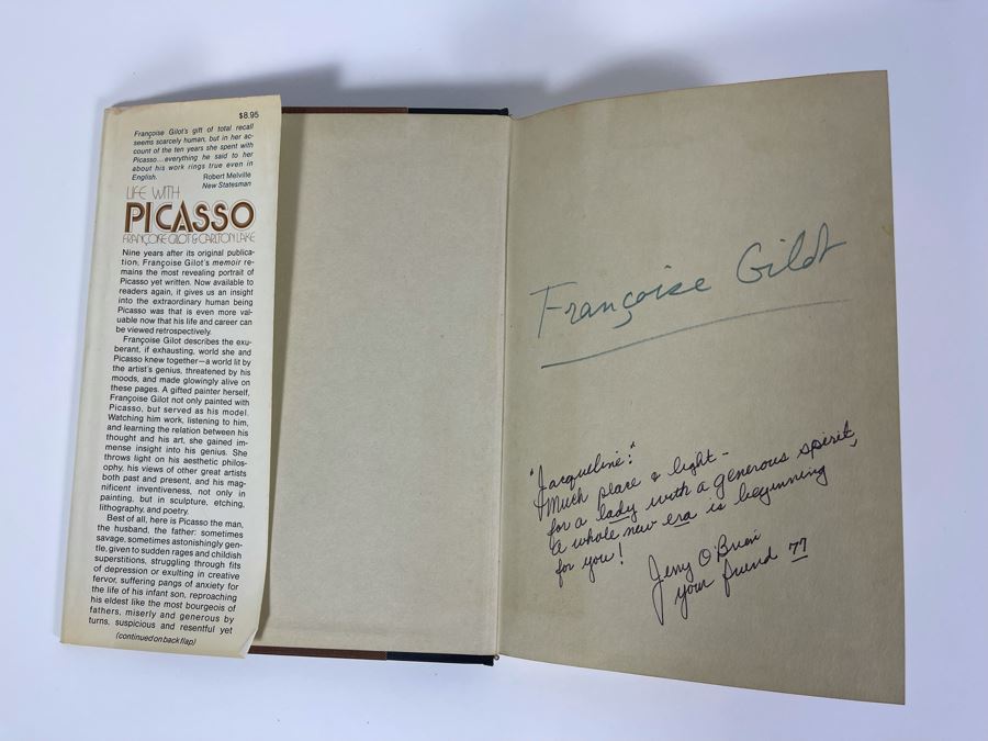 JUST ADDED - RARE Signed Book: Life With Picasso 1964 Book Signed By Francoise Gilot [Photo 3]