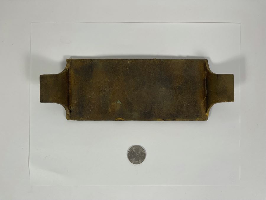 JUST ADDED - Vintage Cast Iron Embossed Plaque American Prism Co 3-Way Pacific Coast Agents San Diego 10 X 3 [Photo 8]