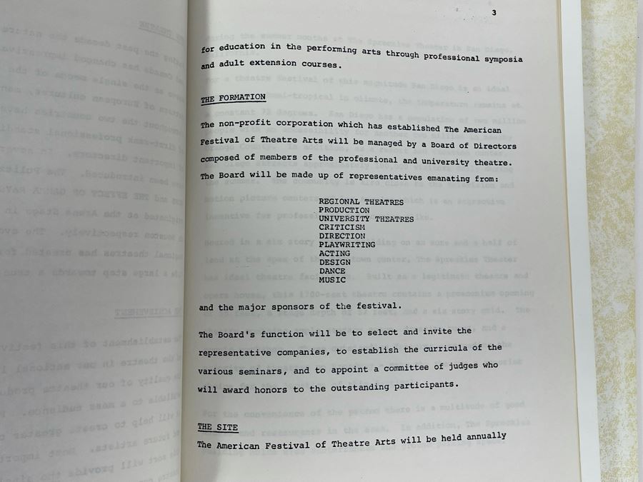 JUST ADDED - Five Copies Of The American Festival Of Theatre Arts 1776-1976 Bicentennial Promotional Documents Spreckels Hippodrome Theatre San Diego, CA [Photo 7]
