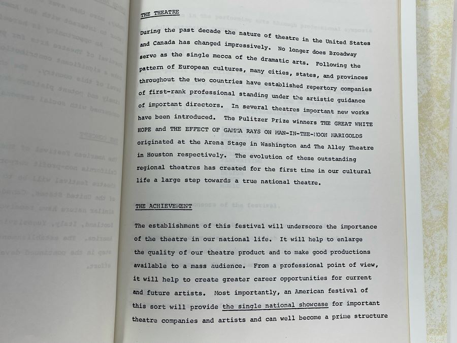 JUST ADDED - Five Copies Of The American Festival Of Theatre Arts 1776-1976 Bicentennial Promotional Documents Spreckels Hippodrome Theatre San Diego, CA [Photo 6]