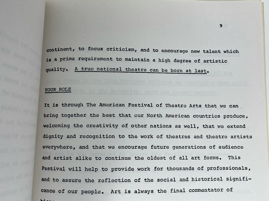 JUST ADDED - Five Copies Of The American Festival Of Theatre Arts 1776-1976 Bicentennial Promotional Documents Spreckels Hippodrome Theatre San Diego, CA [Photo 11]