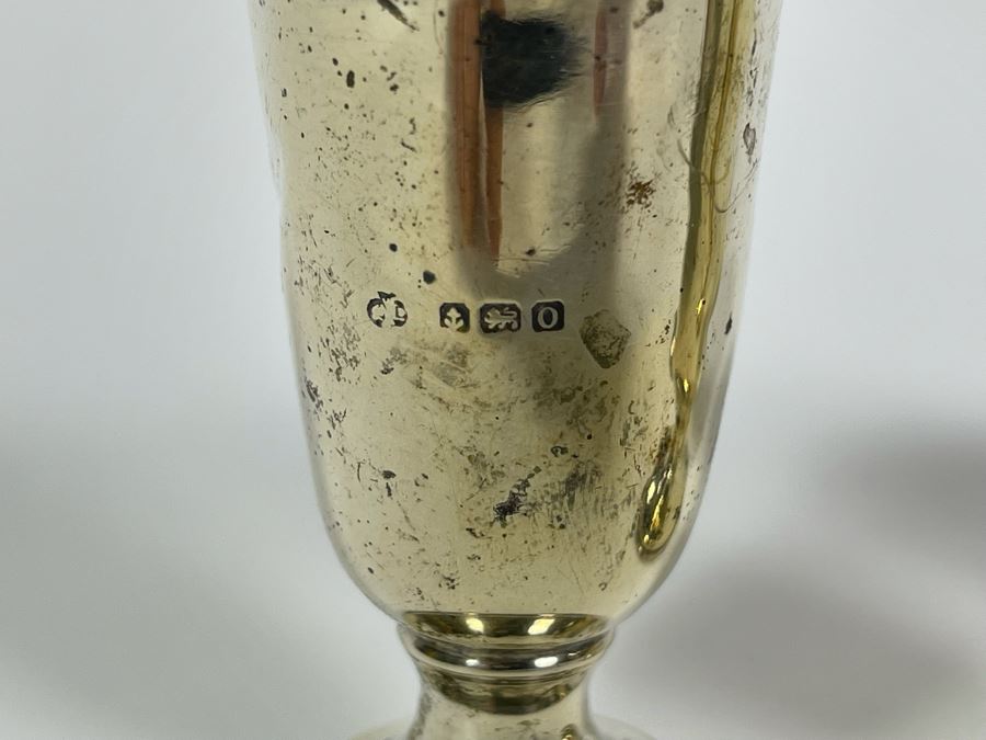 JUST ADDED - Three Sterling Silver English Shakers 141.5g [Photo 5]