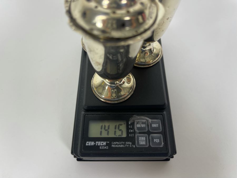JUST ADDED - Three Sterling Silver English Shakers 141.5g [Photo 9]