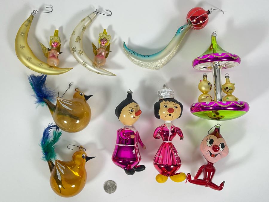 JUST ADDED - Collection Of Hand Blown Glass Christmas Ornaments [Photo 3]