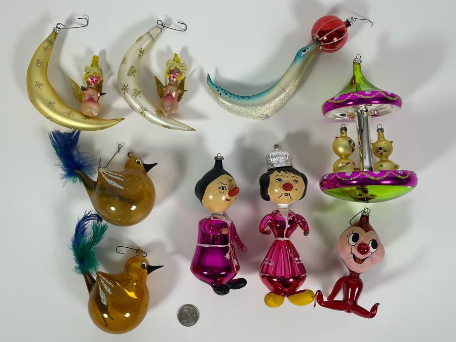 JUST ADDED - Collection Of Hand Blown Glass Christmas Ornaments [Photo 2]