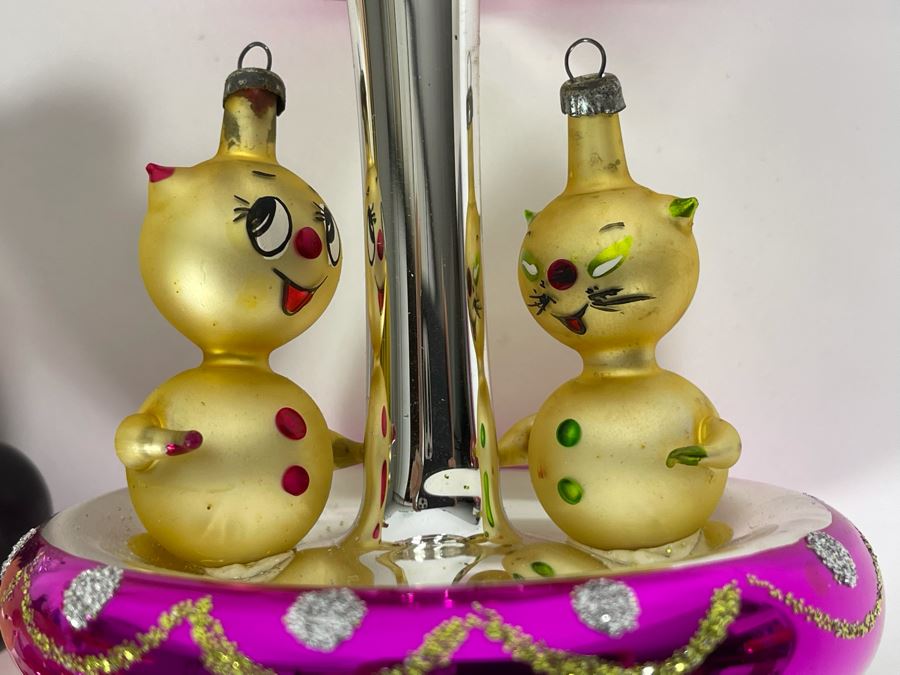 JUST ADDED - Collection Of Hand Blown Glass Christmas Ornaments