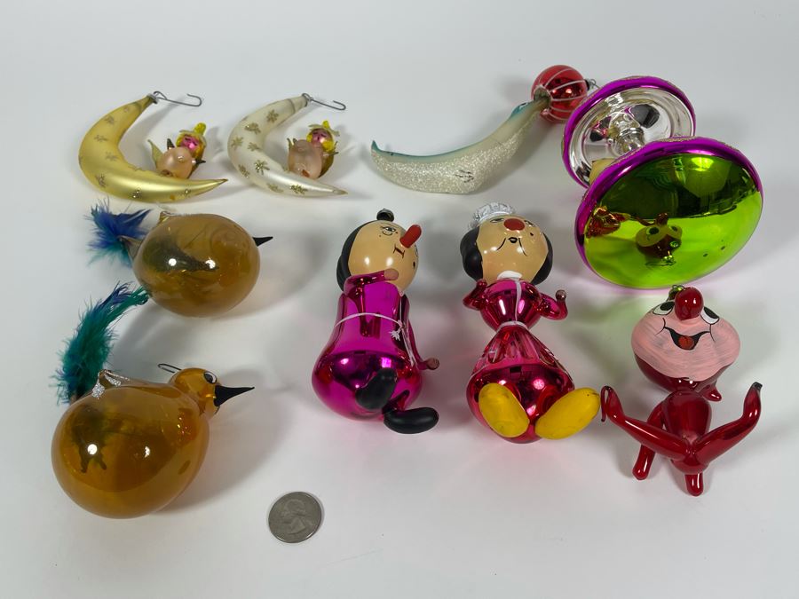 JUST ADDED - Collection Of Hand Blown Glass Christmas Ornaments [Photo 23]