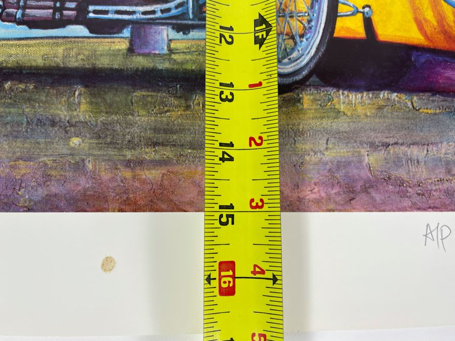 JUST ADDED - Hand Signed Mike Ross Dragster 'Basic Vocabulary' A/P Print 19 X 15 [Photo 7]
