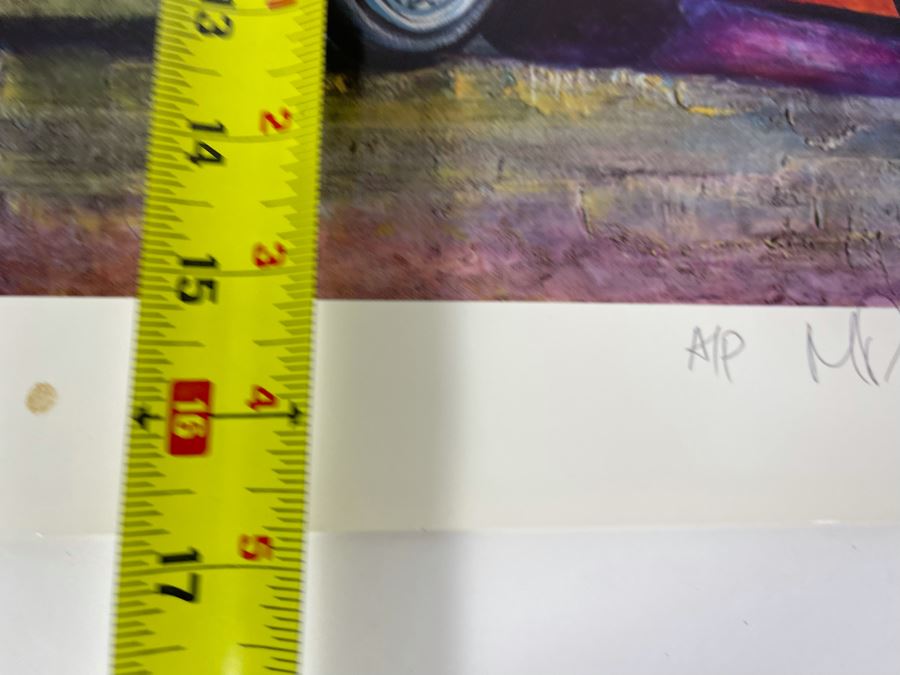 JUST ADDED - Hand Signed Mike Ross Dragster 'Basic Vocabulary' A/P Print 19 X 15 [Photo 8]