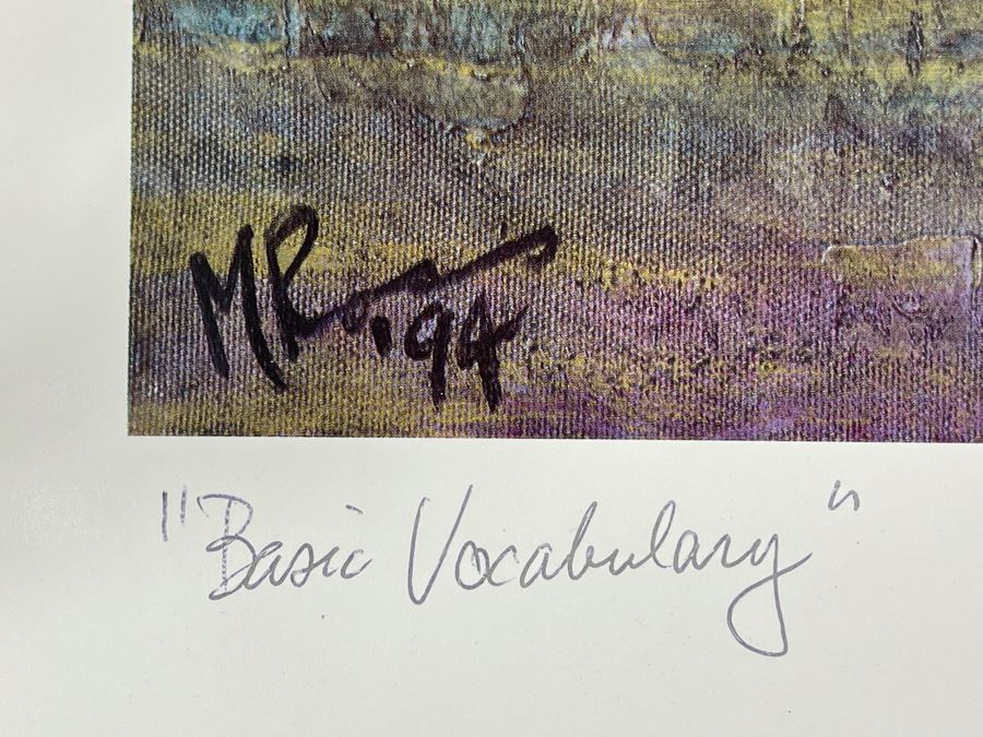 JUST ADDED - Hand Signed Mike Ross Dragster 'Basic Vocabulary' A/P Print 19 X 15 [Photo 4]