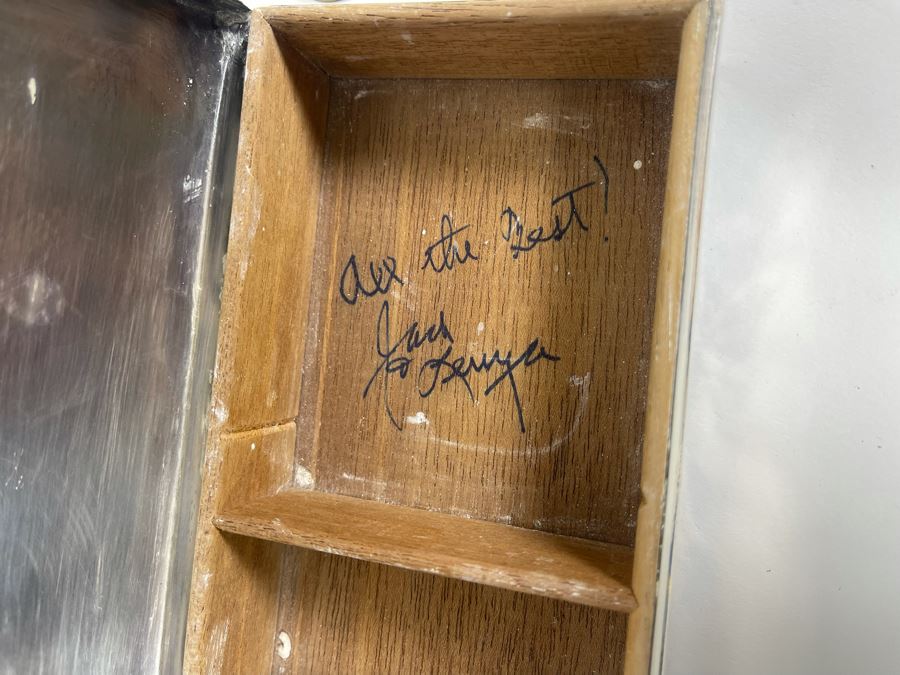 JUST ADDED - Pair Of Vintage Personalized Silverplate Boxes [Photo 8]