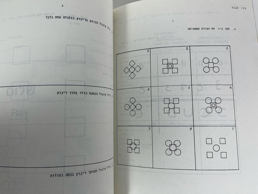 JUST ADDED - Vintage 1984 Progress Report No 2 Of The Agam Project - A Research And Curriculum Development Program In Visual Education For Kids From The Weizmann Institue Of Science Rehovot Israel Based On Artist Yaacov Agam [Photo 6]