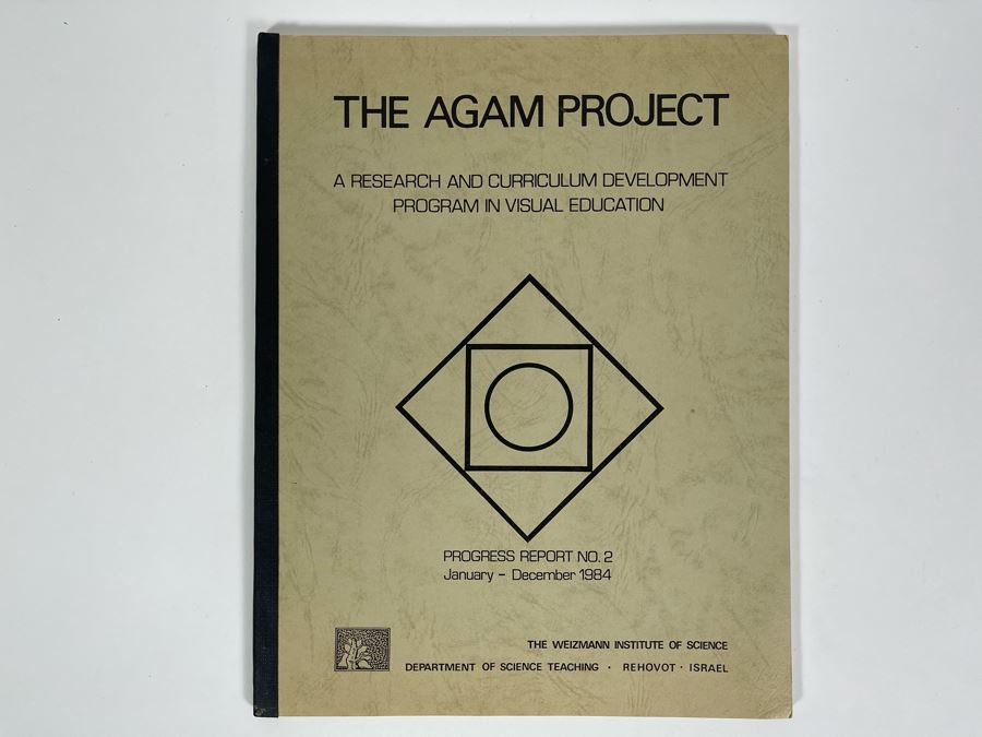 JUST ADDED - Vintage 1984 Progress Report No 2 Of The Agam Project - A Research And Curriculum Development Program In Visual Education For Kids From The Weizmann Institue Of Science Rehovot Israel Based On Artist Yaacov Agam [Photo 1]