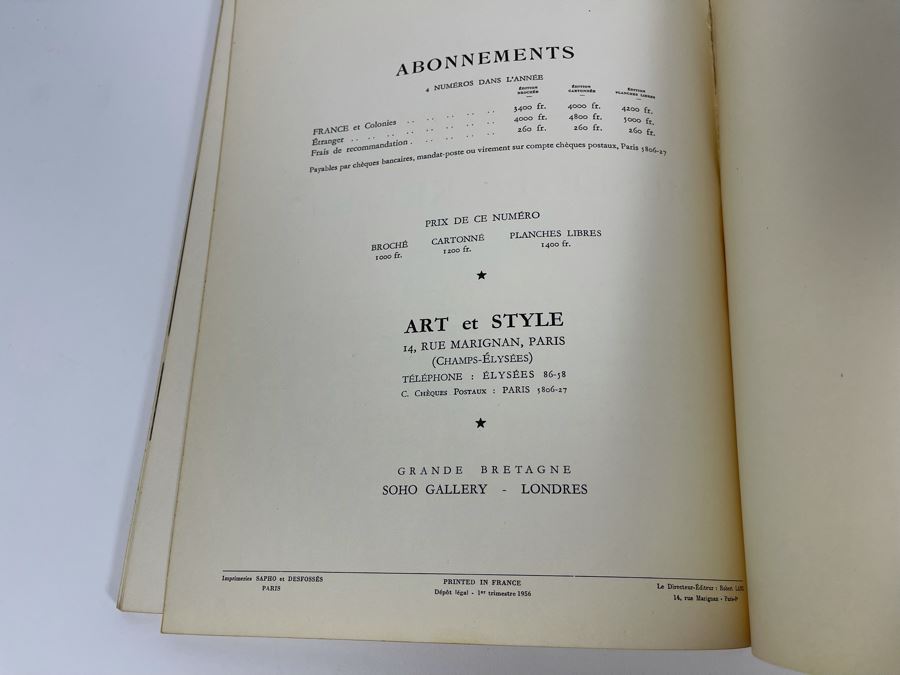 JUST ADDED - Vintage Fench Artist Book Le Cirque Par Bernard Buffet Art et Style [Photo 21]