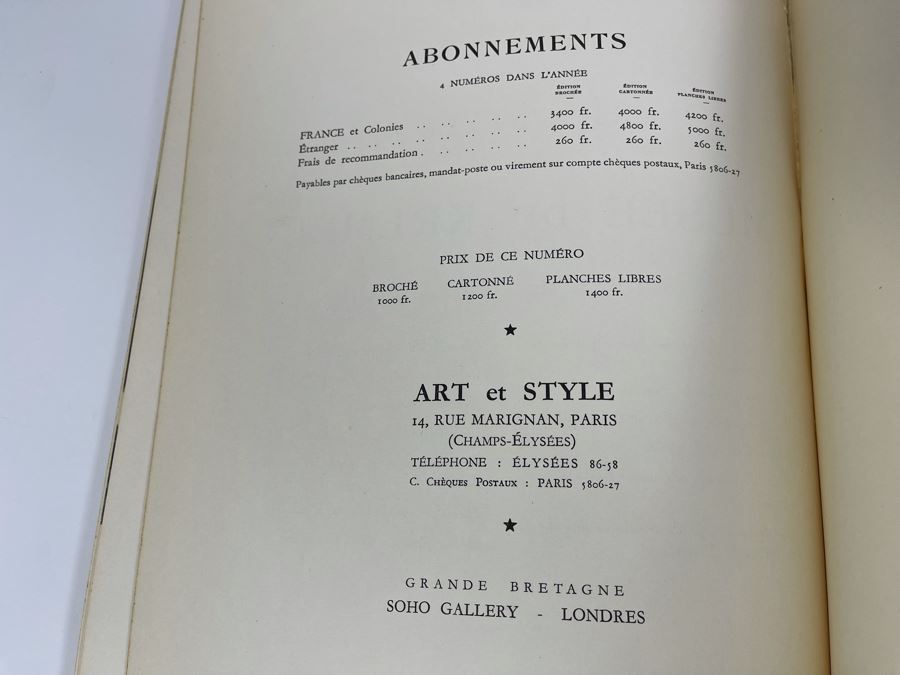 JUST ADDED - Vintage Fench Artist Book Le Cirque Par Bernard Buffet Art et Style [Photo 22]