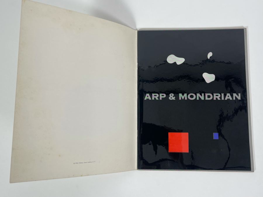 JUST ADDED - Vintage 1960 Sidney Janis Art Gallery NY Book Featuring Jean Arp And Piet Mondrian [Photo 1]