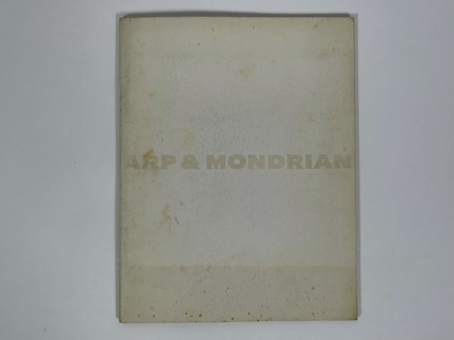 JUST ADDED - Vintage 1960 Sidney Janis Art Gallery NY Book Featuring Jean Arp And Piet Mondrian [Photo 3]