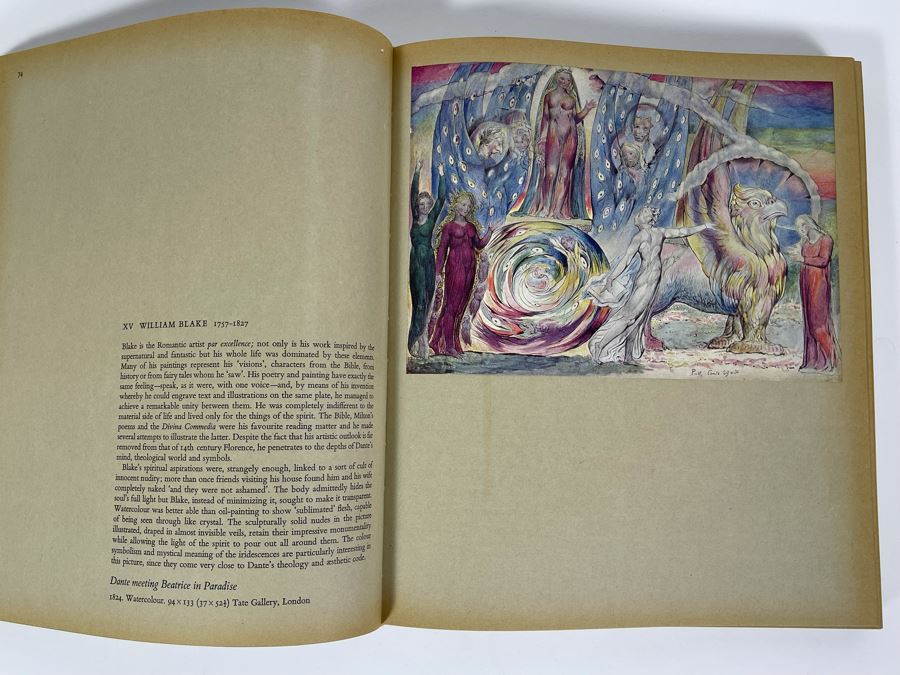 JUST ADDED - 1960 Large Romantic Art Book By Marcel Brion 64 Color Plates  11.5 X 13.5 [Photo 5]