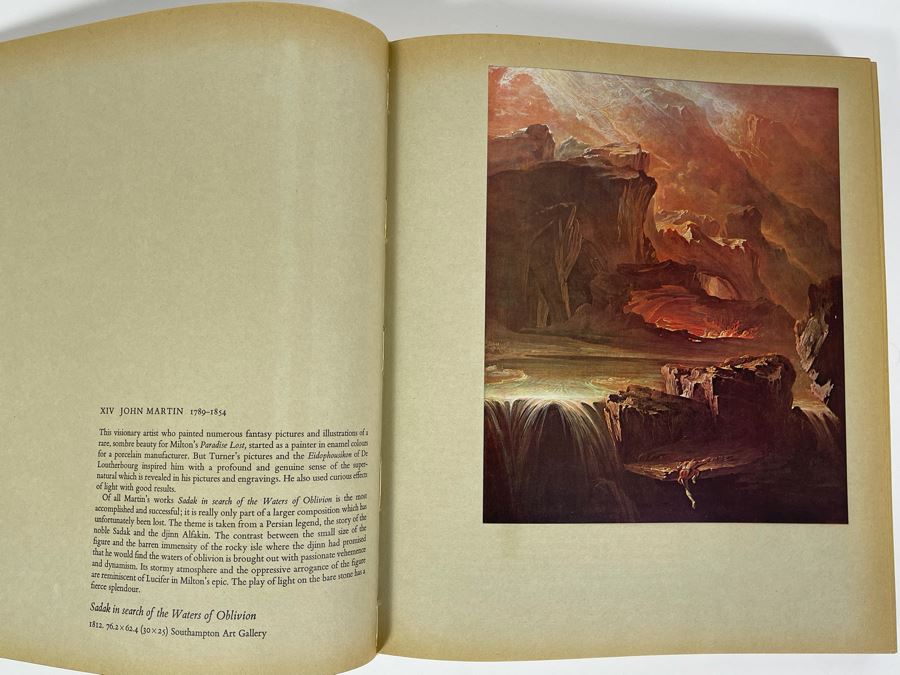 JUST ADDED - 1960 Large Romantic Art Book By Marcel Brion 64 Color Plates  11.5 X 13.5 [Photo 6]