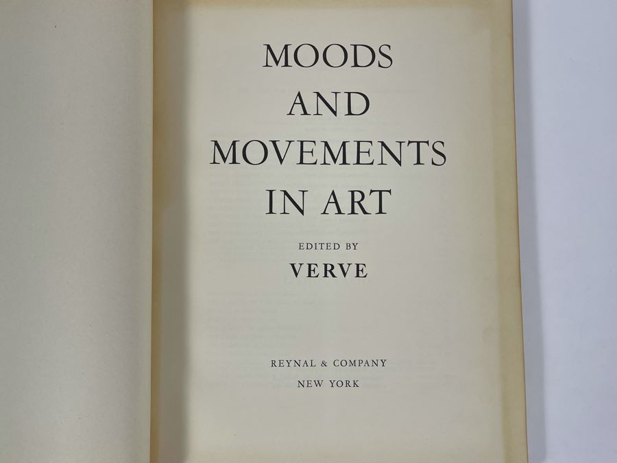 JUST ADDED - COMPLETE Scarce 1959 French Art Book With Supplemental English Translation - Moods And Movements In Art Edited By Verve Book Reynal & Company New York Estimate $500-$2,000+ [Photo 7]