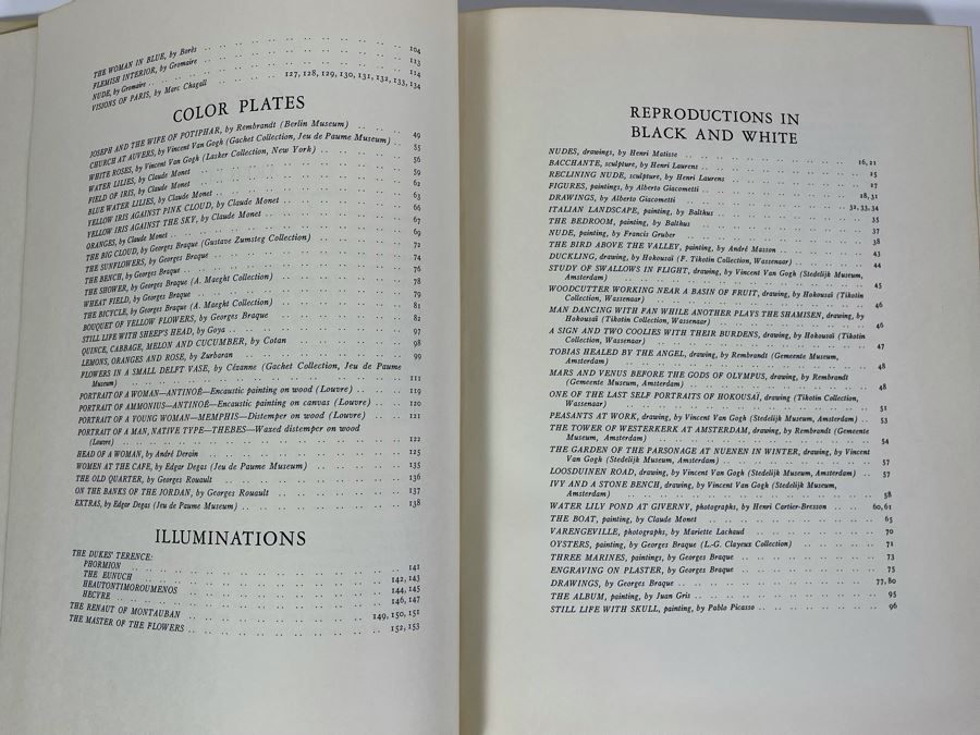 JUST ADDED - COMPLETE Scarce 1959 French Art Book With Supplemental English Translation - Moods And Movements In Art Edited By Verve Book Reynal & Company New York Estimate $500-$2,000+ [Photo 10]