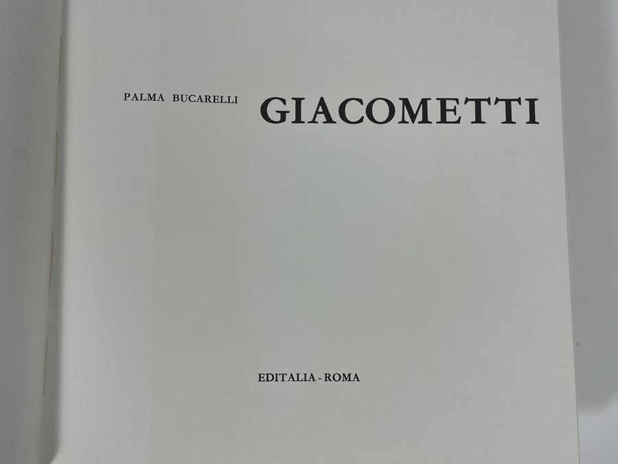 JUST ADDED - Rare 1962 Giacometti Art Book By Palma Bucarelli Italian Book Published By Roma, Editalia [Photo 8]