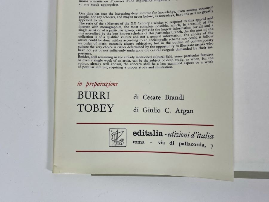 JUST ADDED - Rare 1962 Giacometti Art Book By Palma Bucarelli Italian Book Published By Roma, Editalia [Photo 5]