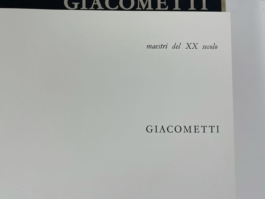 JUST ADDED - Rare 1962 Giacometti Art Book By Palma Bucarelli Italian Book Published By Roma, Editalia [Photo 6]