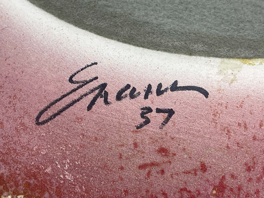 Just Added - Large Signed Tony Evans Raku Pottery Centerpiece Sculpture Bowl 19W X 10H [Photo 2]