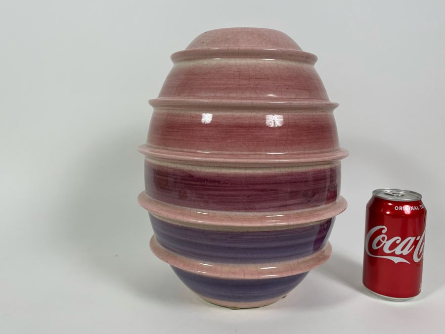 La Bottega Ceramic Pottery Vase Jar Il Punto Italy Trezzano S/N Milano 10W X 12.5H [Photo 2]