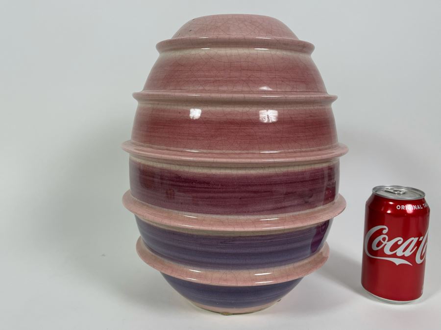 La Bottega Ceramic Pottery Vase Jar Il Punto Italy Trezzano S/N Milano 10W X 12.5H [Photo 1]
