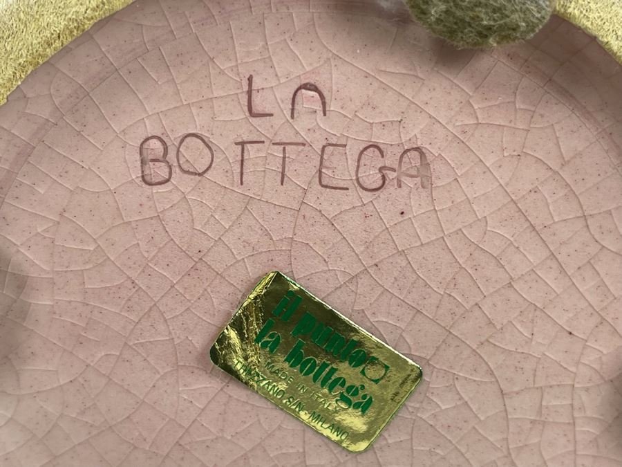 La Bottega Ceramic Pottery Vase Jar Il Punto Italy Trezzano S/N Milano 10W X 12.5H [Photo 6]