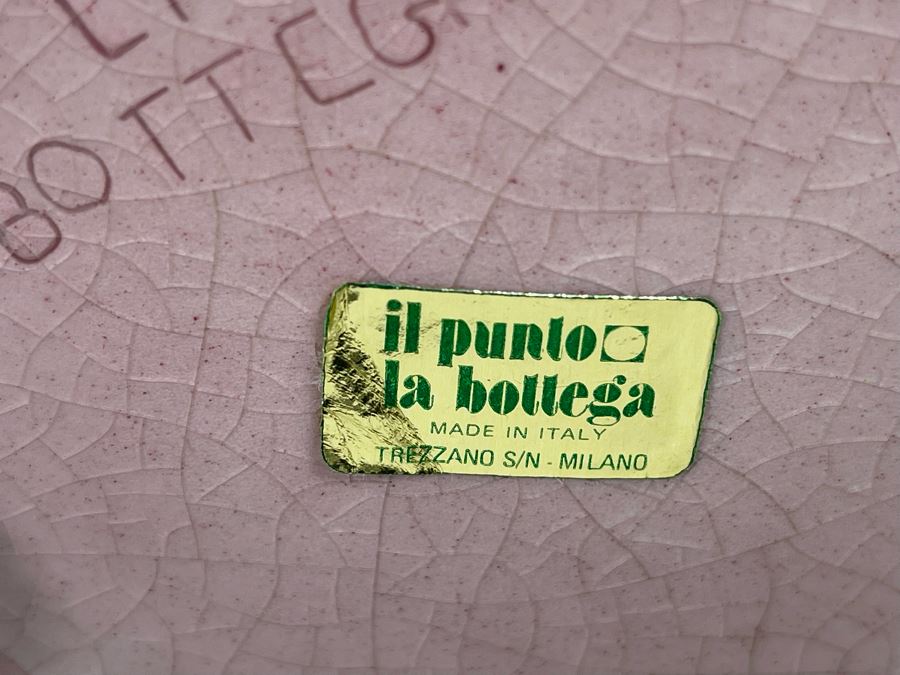 La Bottega Ceramic Pottery Vase Jar Il Punto Italy Trezzano S/N Milano 10W X 12.5H [Photo 7]