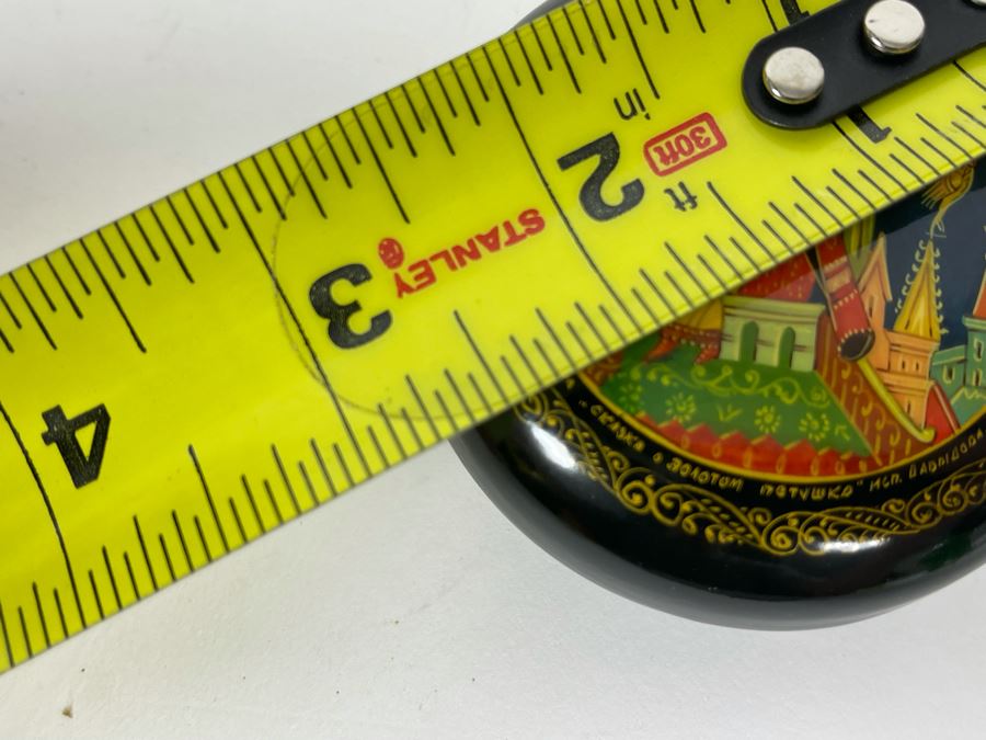 Russian Nesting Doll (9 Dolls) 7H And Russian Hand Painted Signed Lacquer Box 2.75W [Photo 12]