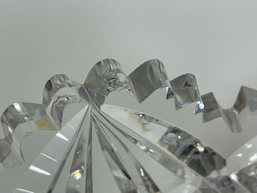 Signed Hawkes Stunning Crystal Centerpiece Bowl 9W X 4H [Photo 12]