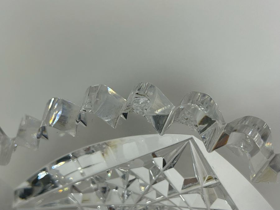 Signed Hawkes Stunning Crystal Centerpiece Bowl 9W X 4H [Photo 11]