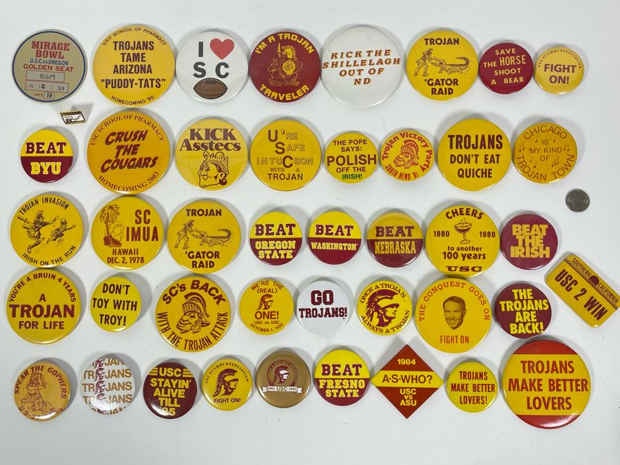 Huge Collection Of USC Buttons [Photo 1]