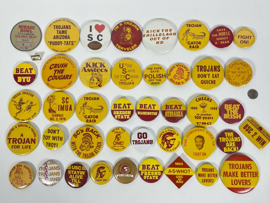 Huge Collection Of USC Buttons