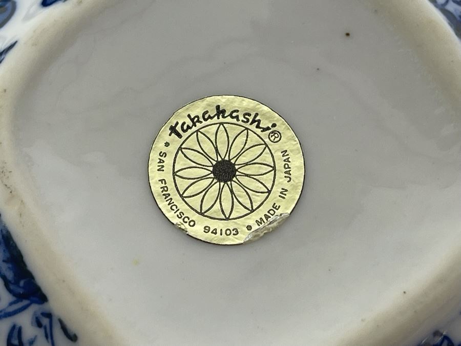 Set Of Four Takahashi Blue & White Japanese Cups 2.5H [Photo 9]