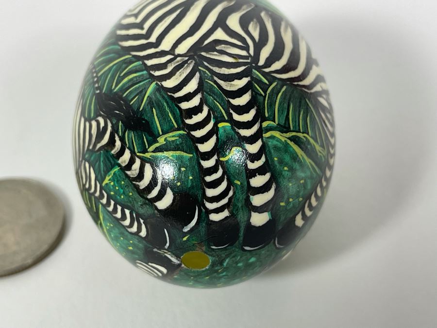 Handpainted Zebra Egg [Photo 7]