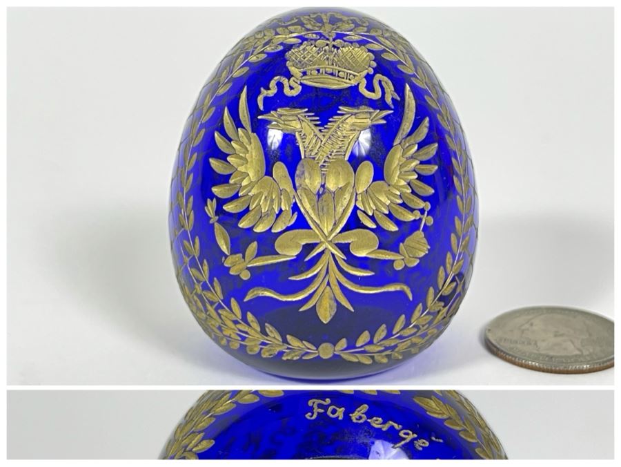Russian Faberge Crystal Egg [Photo 1]