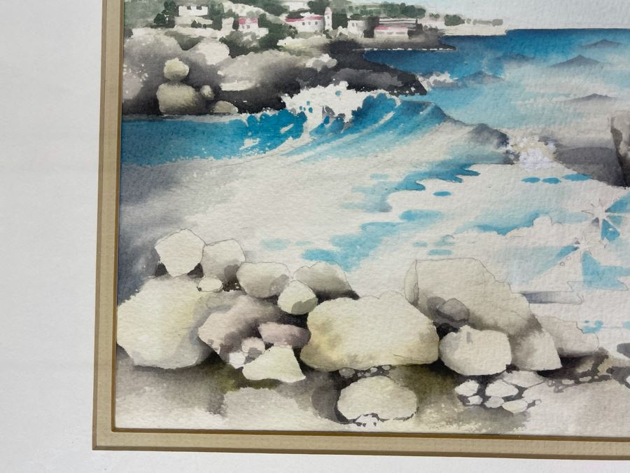 Framed Original Watercolor Painting By Bill Atkins 1977 13.5 X 9.5 [Photo 7]