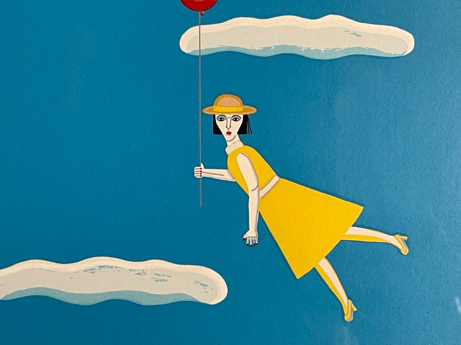 Limited Edition Hand Signed Serigraph Print Artwork By Shigeo Okumura Oku Titled “A Clear Day” 28 X 22 [Photo 13]