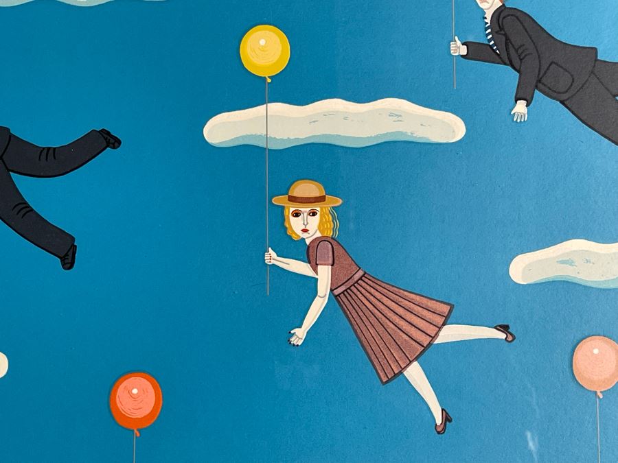 Limited Edition Hand Signed Serigraph Print Artwork By Shigeo Okumura Oku Titled “A Clear Day” 28 X 22 [Photo 10]