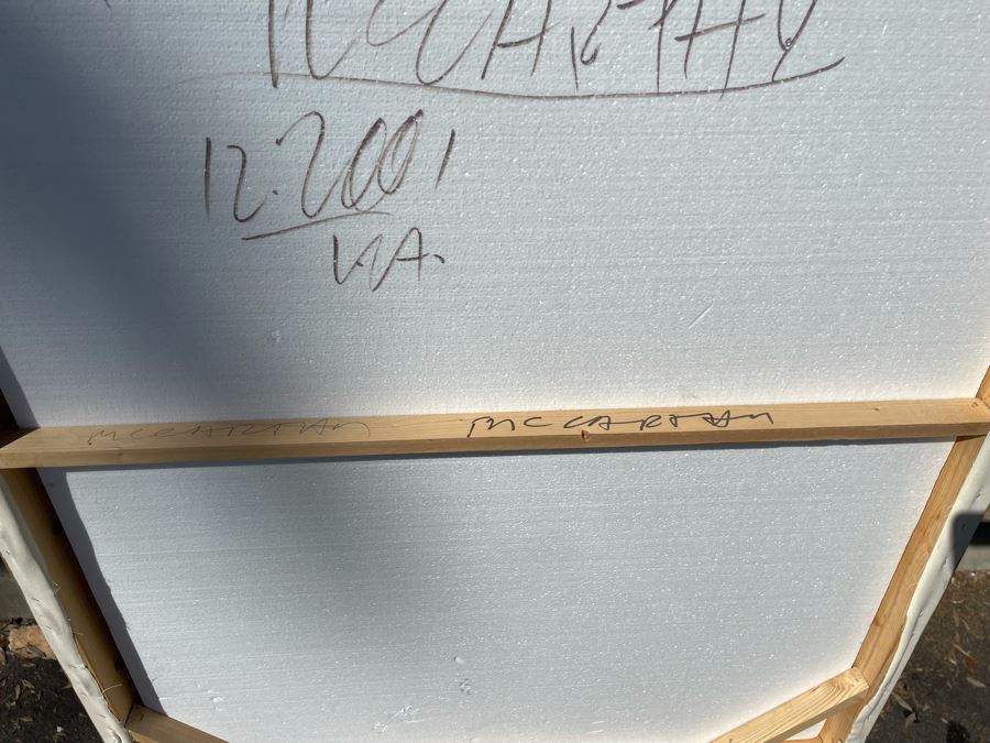 Large Patrick McCarthy Original Signed Silk Screen Mixed Media Artwork On Canvas Of Marilyn Monroe Pop Culture Art (Signed On Back L.A. 2000) 42.5 X 55 [Photo 13]