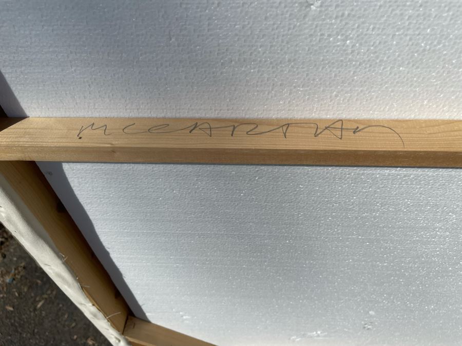 Large Patrick McCarthy Original Signed Silk Screen Mixed Media Artwork On Canvas Of Marilyn Monroe Pop Culture Art (Signed On Back L.A. 2000) 42.5 X 55 [Photo 15]